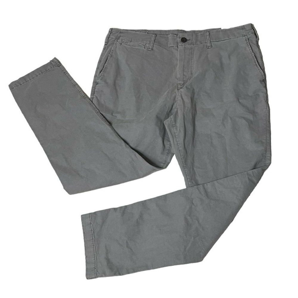 AMERICAN EAGLE AE Flex Slim Lived-In Khaki Pant Grey Mens Size 36 / 32 NEW NWT